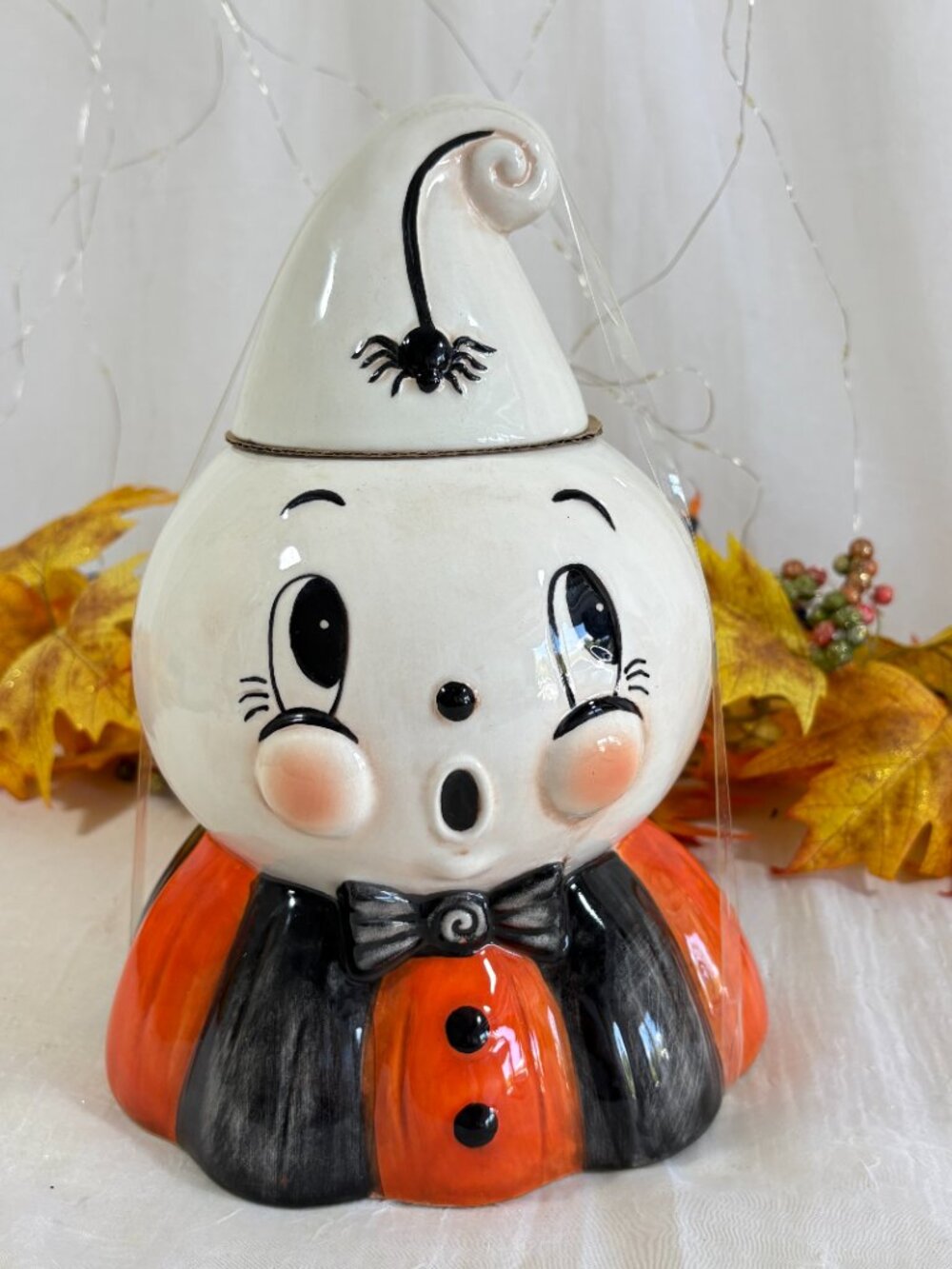 Johanna Parker Halloween Gus Ghost Kooky Spooky Figural Cookie Jar 2026 NEW - Picture 5 of 7